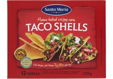 Kukurūzas Tako laiviņas SANTA MARIA 135g