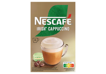 Šķīstošās kafijas dzēriens NESCAFE Cappuccino Irish 8x14g