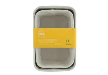 Bambusa uzglabāšanas grozu komplekts ILAJA 2gb. - 1