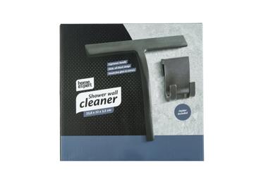 Dušas sieniņu tīrītājs ar turētāju