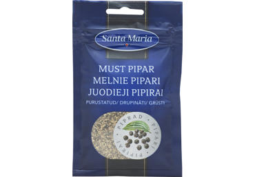 Drupināti melnie pipari SANTA MARIA 18g