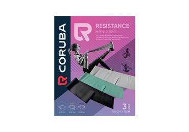 Vingrošanas lentu komplekts CORUBA 3gab.