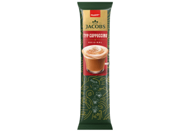 Šķīstošās kafijas dzēriens Cappucino JACOBS 8x11,6g - 2