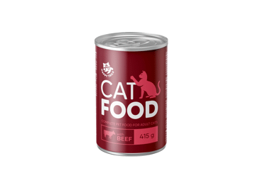 Konservēta kaķu barība HAPPY TAILS liellopu 415g