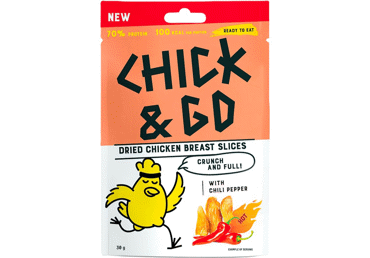 Vītināta cāļa uzkoda ar čili pipariem 30g - 1