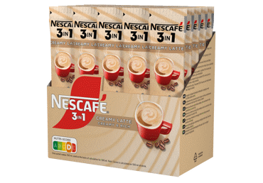 Šķīstošās kafijas dzēriens 3in1 NESCAFE Creamy Latte 28x15g - 1