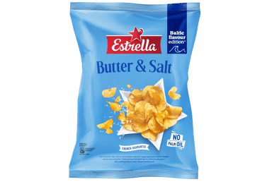 Čipsi ESTRELLA ar sviestu un sāli 170g