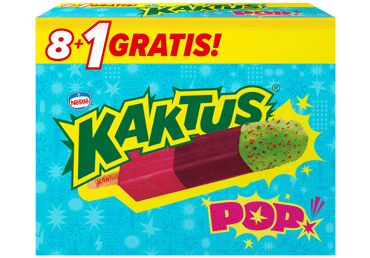 Saldējums NESTLE Kaktus Pop 9x48g