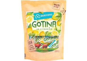 Konfektes Gotiņa citronu SKRĪVERU 250g