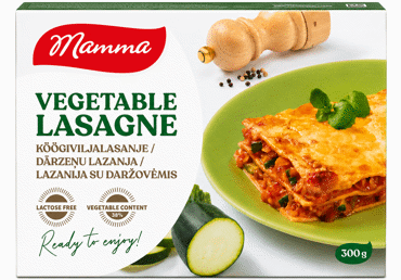 Saldēta dārzeņu lazanja MAMMA 300g