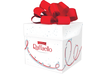 Konfekšu kārba RAFFAELLO CUBETTO 70g