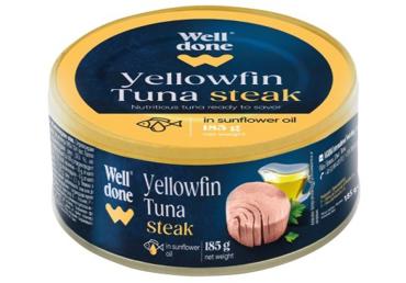 Tunzivs steiks saulespuķu eļļā WELL DONE 185g