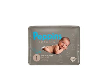 Autiņbiksītes PEPPINS Premium 2-5 kg 26gab