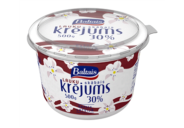 Skābais krējums BALTAIS 30% 500g