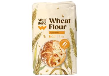 Kviešu milti WELL DONE 550D 1kg