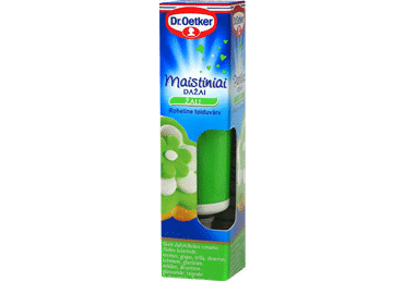 Pārtikas krāsviela zaļa DR. OETKER 10g