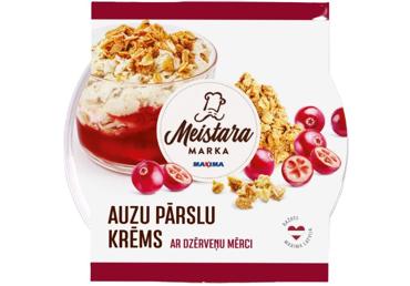 Auzu pārslu krēms ar dzērveņu mērci MEISTARA MARKA 140g - 1