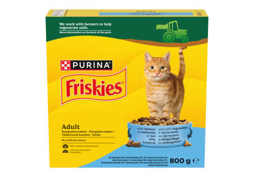 Sausā kaķu barība FRISKIES steril lasis-darzeņi 300g