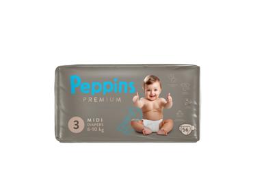 Autiņbiksītes PEPPINS Premium 6-10kg 56gab.
