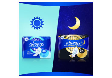 Higiēniskās paketes ALWAYS NIGHT DUO MICRO T. 14gab. - 2