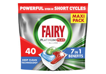 Tr.mazg.kaps.FAIRY Plat.Plus Lem. 40gab.