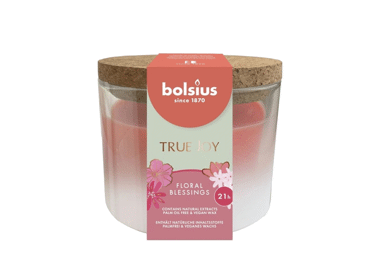 Aromātiskā svece glāzē TRUE JOY 7x8cm