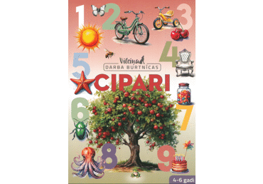 Grāmata. Cipari. Vilciņa darba burtnīcas