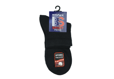 Vīriešu sporta zeķes BISOKS 12434 melnas 39-42
