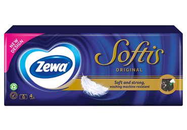 Kabatlakatiņi ZEWA Softis Original 4kārtas 10x9gab.