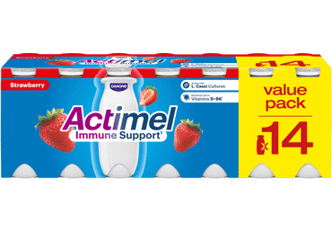 Jogurta dzērieni ACTIMEL zemeņu 14x100g
