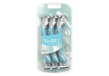 Vienreiz lietojamie skuvekļi GILLETTE VENUS 3 Sensitive 6gb