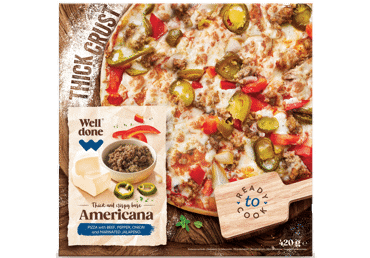 Saldēta pica Americana WELL DONE 420g