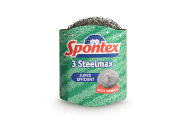 Nerūsējošā tērauda skruberi SPONTEX 3gab.