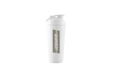 Nerūsējošā tērauda šeikeris ICONFIT balts 800ml