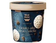 Stracciatella saldējums ar tumšo šokolādi WELL DONE PREMIUM 275g