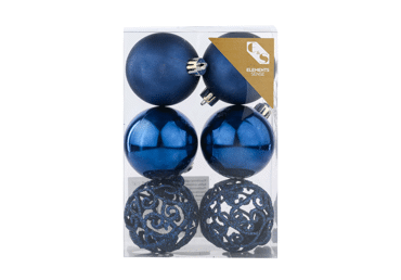 Ziemassv.eglīt.rotas ELEMENTS 6gab.D6cm - 2