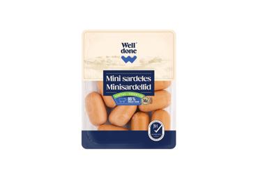 Mini sardeles WELL DONE vārītas 450g