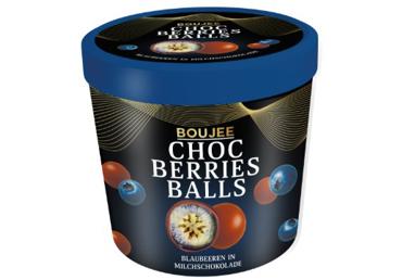 Saldētas mellenes piena šokolādē BOUJEE 140g