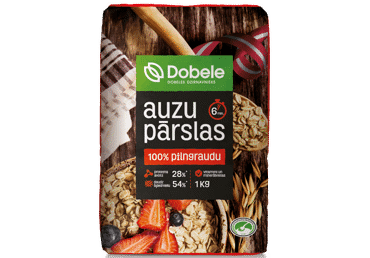 Pilngraudu auzu pārslas DOBELE 1kg