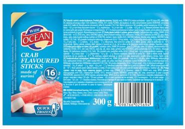 Saldētas krabju nūjiņas WIDE OCEAN 300g