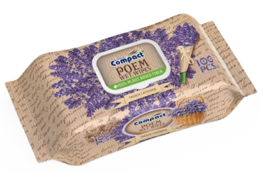 Mitrās salvetes ULTRA COMPACT Lavender 100gb.