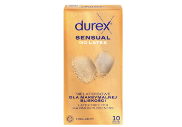 Prezervat.DUREX Sensual No Latex 10gab.