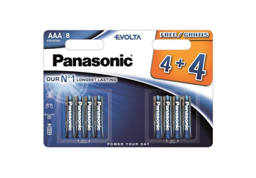 Baterija PANASONIC Evolta LR03EGE/8B 4+4