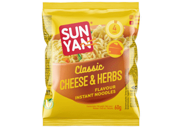 Ātri pagatavojamas nūdeles SUN YAN ar sieru&garšaugiem 60g