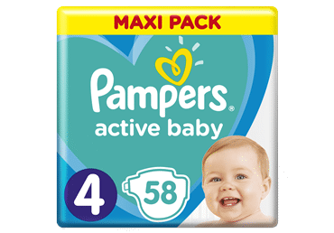 Autiņbiksītes PAMPERS AB S4 9-14kg 58gab.