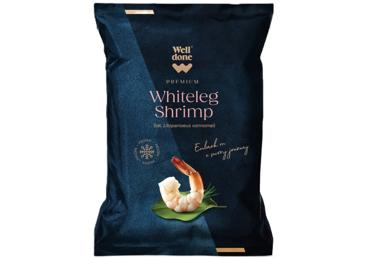 Saldētas garneles WELL DONE PREMIUM tīrītas jēlas 800g