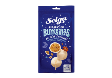 Piparkūku bumbiņas SELGA balt.šok. 150g