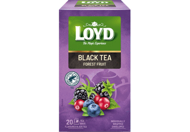 Melnā tēja LOYD ar ogām 20x1,7g