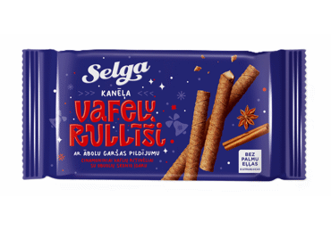 Vafeļu rull.SELGA ābola kanēļa pild.160g
