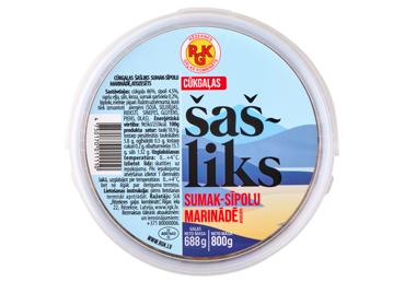Cūkgaļas šašliks sumak-sīpolu marinādē RGK 800g - 1
